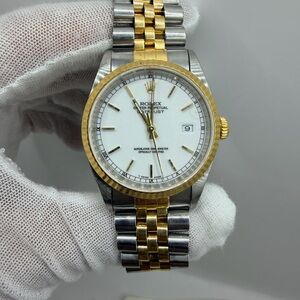 Rolex Two-Tone Silver and Gold Watch